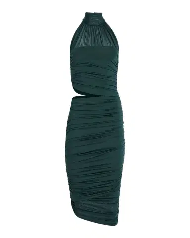 SEROYA Esmee Ruched Halter Midi Dress | Thumbnail 1 SEROYA Esmee Ruched Halter Midi Dress | Thumbnail 1