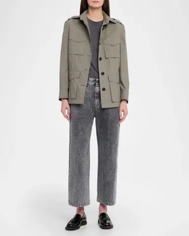 Brunello Cucinelli Contemporary Square Straight-Leg Capri Jeans | Thumbnail 2 Brunello Cucinelli Contemporary Square Straight-Leg Capri Jeans | Thumbnail 2