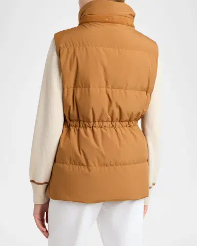 Kiton Suede-Collar Down Vest | Thumbnail 3 Kiton Suede-Collar Down Vest | Thumbnail 3