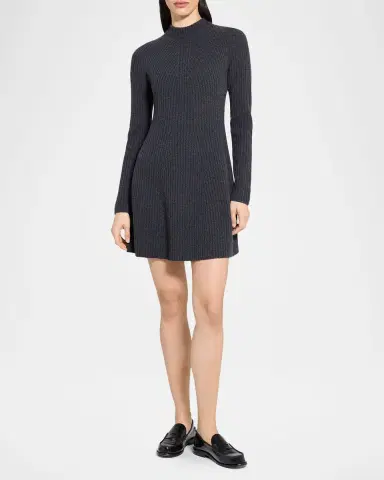 Theory Cashmere-Wool Ribbed Sweater Dress | Thumbnail 2 Theory Cashmere-Wool Ribbed Sweater Dress | Thumbnail 2