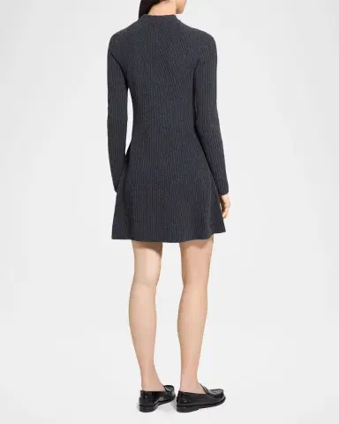 Theory Cashmere-Wool Ribbed Sweater Dress | Thumbnail 3 Theory Cashmere-Wool Ribbed Sweater Dress | Thumbnail 3