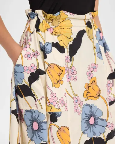Marni Floral Cotton Midi Skirt | Thumbnail 5 Marni Floral Cotton Midi Skirt | Thumbnail 5