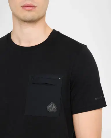 Moose Knuckles Men's Dalon T-Shirt with Logo Pocket | Thumbnail 4 Moose Knuckles Men's Dalon T-Shirt with Logo Pocket | Thumbnail 4