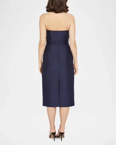 Kay Unger New York Ria Strapless Crystal-Embellished Midi Dress | Thumbnail 2 Kay Unger New York Ria Strapless Crystal-Embellished Midi Dress | Thumbnail 2