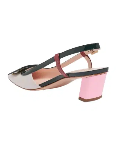 Roger Vivier 45mm Belle Vivier Patent Leather Lacquered Buckle Slingback Pumps | Thumbnail 1 Roger Vivier 45mm Belle Vivier Patent Leather Lacquered Buckle Slingback Pumps | Thumbnail 1
