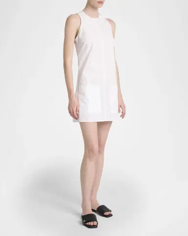 Courrèges Heritage Poplin Sleeveless Mini Dress | Thumbnail 4 Courrèges Heritage Poplin Sleeveless Mini Dress | Thumbnail 4