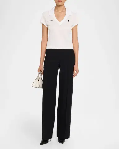 Courrèges Sports Cropped Polo Top | Thumbnail 2 Courrèges Sports Cropped Polo Top | Thumbnail 2