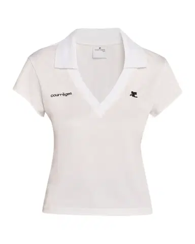 Courrèges Sports Cropped Polo Top | Thumbnail 1 Courrèges Sports Cropped Polo Top | Thumbnail 1