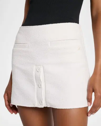 Courrèges Buttoned Tweed Mini Skirt | Thumbnail 5 Courrèges Buttoned Tweed Mini Skirt | Thumbnail 5