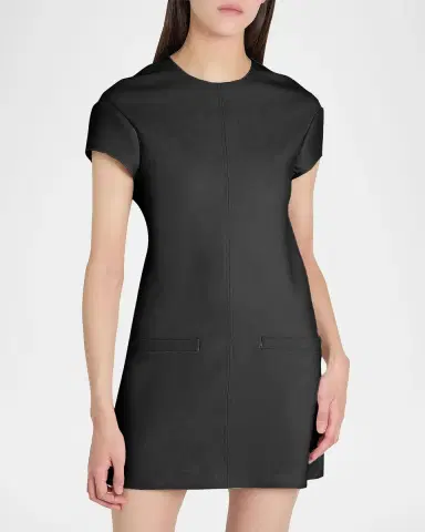 Courrèges Heritage Wool-Blend Cap-Sleeve Mini Dress | Thumbnail 6 Courrèges Heritage Wool-Blend Cap-Sleeve Mini Dress | Thumbnail 6