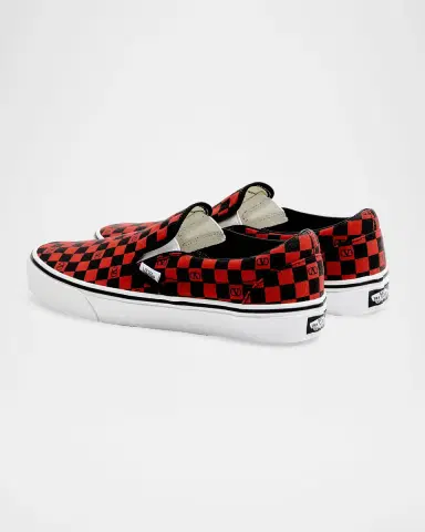 Valentino Garavani x Vans Men's VLogo Checkerboard Classic Slip-On Sneakers | Thumbnail 3 Valentino Garavani x Vans Men's VLogo Checkerboard Classic Slip-On Sneakers | Thumbnail 3
