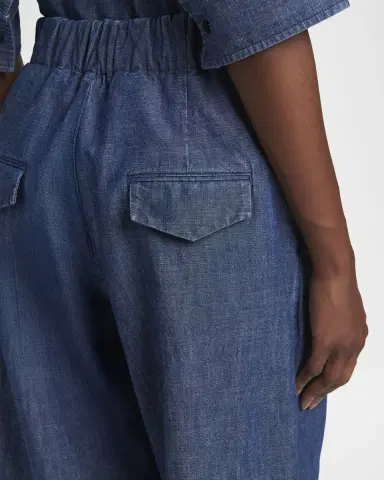 Jil Sander Chambray Straight-Leg Pull-On Trousers | Thumbnail 5 Jil Sander Chambray Straight-Leg Pull-On Trousers | Thumbnail 5