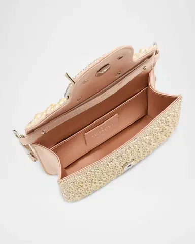 Valentino Garavani Loco Pearly Satin Shoulder Bag | Thumbnail 4 Valentino Garavani Loco Pearly Satin Shoulder Bag | Thumbnail 4