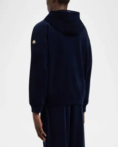 Moose Knuckles Men 's Preston Velour Hoodie | Thumbnail 3 Moose Knuckles Men 's Preston Velour Hoodie | Thumbnail 3