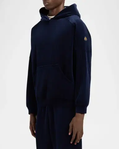 Moose Knuckles Men 's Preston Velour Hoodie | Thumbnail 4 Moose Knuckles Men 's Preston Velour Hoodie | Thumbnail 4