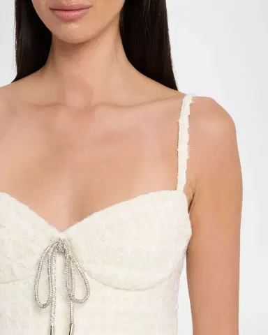 AREA Tweed Lady Bustier Top | Thumbnail 5 AREA Tweed Lady Bustier Top | Thumbnail 5
