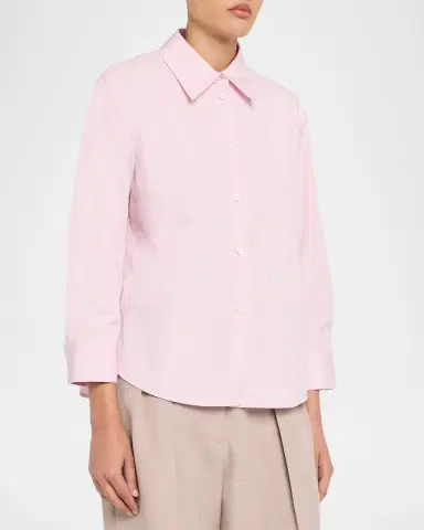 Jil Sander Cotton Poplin Button-Down Shirt | Thumbnail 4 Jil Sander Cotton Poplin Button-Down Shirt | Thumbnail 4