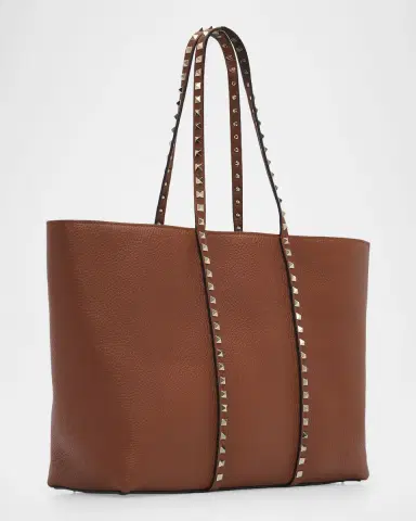 Valentino Garavani Rockstud Grain Leather Tote Bag | Thumbnail 2 Valentino Garavani Rockstud Grain Leather Tote Bag | Thumbnail 2