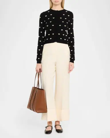 Valentino Garavani Rockstud Grain Leather Tote Bag | Thumbnail 4 Valentino Garavani Rockstud Grain Leather Tote Bag | Thumbnail 4