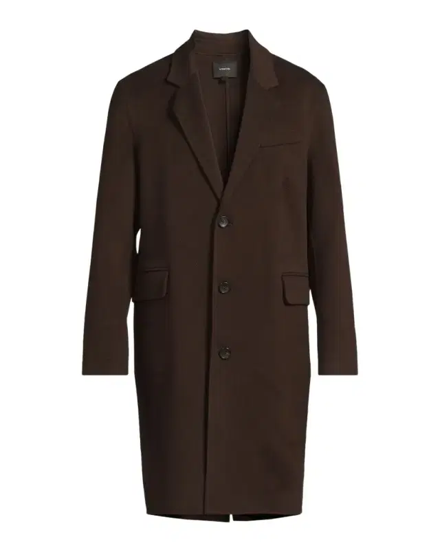 Men 's Splittable Wool-Blend Single-Breasted Topcoat Men 's Splittable Wool-Blend Single-Breasted Topcoat