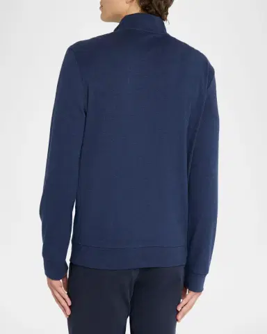 Polo Ralph Lauren Men's Textured Double-Knit Quarter-Zip Sweater | Thumbnail 3 Polo Ralph Lauren Men's Textured Double-Knit Quarter-Zip Sweater | Thumbnail 3