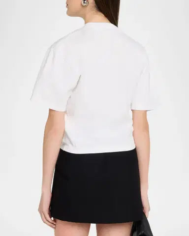 AREA Crystal Bow Crop T-Shirt | Thumbnail 3 AREA Crystal Bow Crop T-Shirt | Thumbnail 3