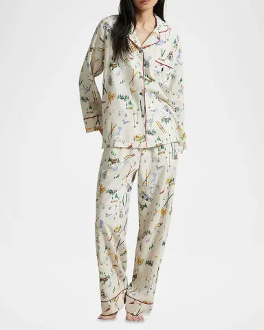 Polo Ralph Lauren Cozy Flannel Madison Cotton Pajama Set | Thumbnail 2 Polo Ralph Lauren Cozy Flannel Madison Cotton Pajama Set | Thumbnail 2