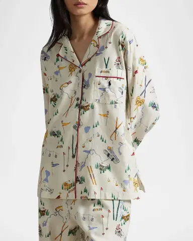 Polo Ralph Lauren Cozy Flannel Madison Cotton Pajama Set | Thumbnail 4 Polo Ralph Lauren Cozy Flannel Madison Cotton Pajama Set | Thumbnail 4