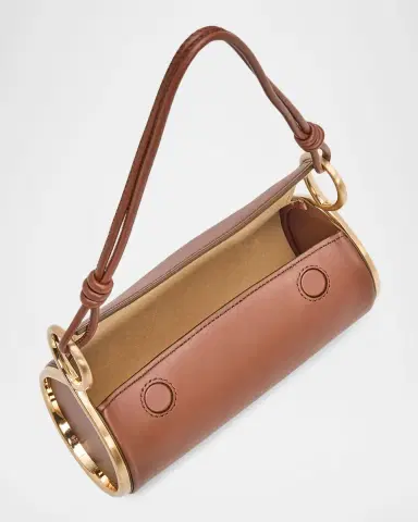 Cult Gaia Dahlia Cylindrical Leather Shoulder Bag | Thumbnail 3 Cult Gaia Dahlia Cylindrical Leather Shoulder Bag | Thumbnail 3