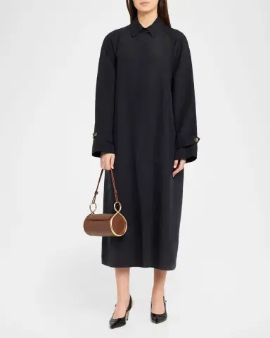 Cult Gaia Dahlia Cylindrical Leather Shoulder Bag | Thumbnail 4 Cult Gaia Dahlia Cylindrical Leather Shoulder Bag | Thumbnail 4
