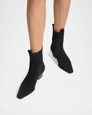 Aeyde 40mm Agata Suede Ankle Boots | Thumbnail 2 Aeyde 40mm Agata Suede Ankle Boots | Thumbnail 2