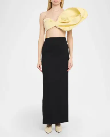 AREA Taffeta Knot Bandeau Top | Thumbnail 2 AREA Taffeta Knot Bandeau Top | Thumbnail 2