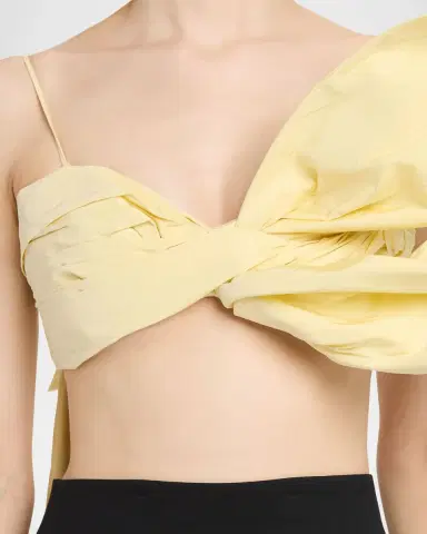 AREA Taffeta Knot Bandeau Top | Thumbnail 5 AREA Taffeta Knot Bandeau Top | Thumbnail 5