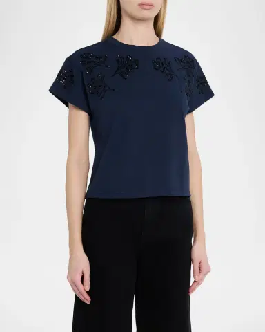 Rag & Bone Kelly Boxy Beaded Floral Tee | Thumbnail 3 Rag & Bone Kelly Boxy Beaded Floral Tee | Thumbnail 3