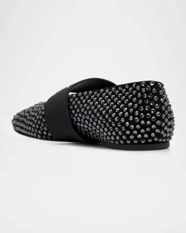 Givenchy Label Embellished Suede Ballerina Flats | Thumbnail 4 Givenchy Label Embellished Suede Ballerina Flats | Thumbnail 4