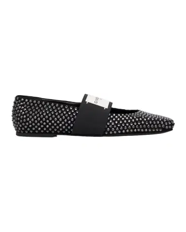 Givenchy Label Embellished Suede Ballerina Flats | Thumbnail 1 Givenchy Label Embellished Suede Ballerina Flats | Thumbnail 1