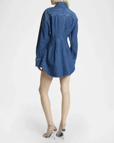 Givenchy Short Waisted Denim Dress | Thumbnail 3 Givenchy Short Waisted Denim Dress | Thumbnail 3