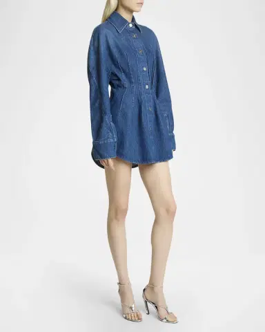 Givenchy Short Waisted Denim Dress | Thumbnail 4 Givenchy Short Waisted Denim Dress | Thumbnail 4