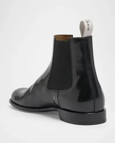 Givenchy Men's Tux Brushed Leather Chelsea Boots | Thumbnail 2 Givenchy Men's Tux Brushed Leather Chelsea Boots | Thumbnail 2