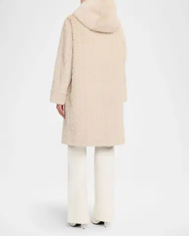 Kobi Halperin Myla Hooded Cable Faux Fur Coat | Thumbnail 3 Kobi Halperin Myla Hooded Cable Faux Fur Coat | Thumbnail 3