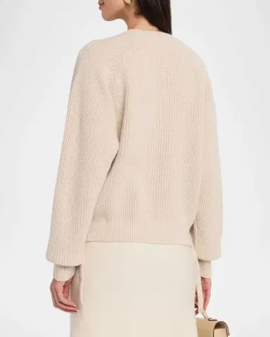 Isabel Marant Tulliam Braided Rib-Knit Wool & Cashmere Sweater | Thumbnail 3 Isabel Marant Tulliam Braided Rib-Knit Wool & Cashmere Sweater | Thumbnail 3