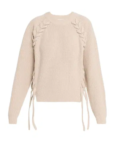 Isabel Marant Tulliam Braided Rib-Knit Wool & Cashmere Sweater | Thumbnail 1 Isabel Marant Tulliam Braided Rib-Knit Wool & Cashmere Sweater | Thumbnail 1