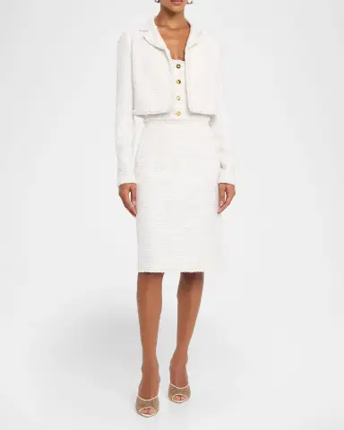 Giambattista Valli Paillette Tweed A-Line Skirt | Thumbnail 2 Giambattista Valli Paillette Tweed A-Line Skirt | Thumbnail 2