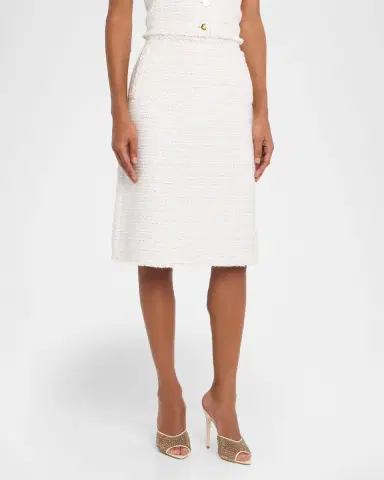Giambattista Valli Paillette Tweed A-Line Skirt | Thumbnail 4 Giambattista Valli Paillette Tweed A-Line Skirt | Thumbnail 4