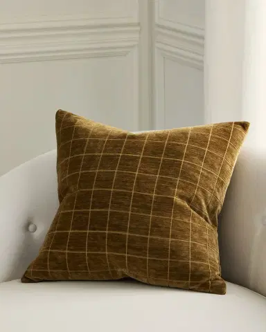 D.V. KAP Home Camden Check Decorative Pillow, 22" Square | Thumbnail 2 D.V. KAP Home Camden Check Decorative Pillow, 22" Square | Thumbnail 2