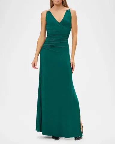 Hervé Léger The Amal Chain-Strap Gown | Thumbnail 2 Hervé Léger The Amal Chain-Strap Gown | Thumbnail 2