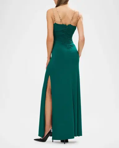 Hervé Léger The Amal Chain-Strap Gown | Thumbnail 3 Hervé Léger The Amal Chain-Strap Gown | Thumbnail 3