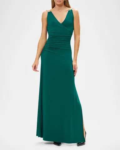 Hervé Léger The Amal Chain-Strap Gown | Thumbnail 4 Hervé Léger The Amal Chain-Strap Gown | Thumbnail 4