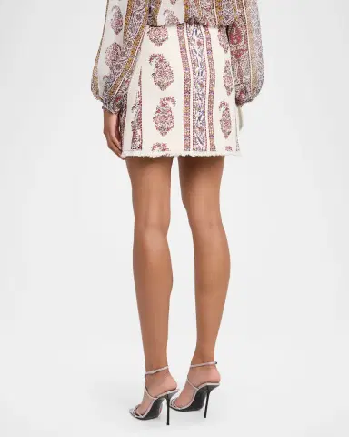 Giambattista Valli Floral Bouclé A-Line Mini Skirt | Thumbnail 3 Giambattista Valli Floral Bouclé A-Line Mini Skirt | Thumbnail 3
