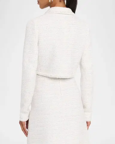 Giambattista Valli Paillette Tweed Crop Jacket | Thumbnail 2 Giambattista Valli Paillette Tweed Crop Jacket | Thumbnail 2